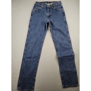 Wrangler 47MWZ Jeans Mens 30x36 (28x35) Med Wash Blue Cowboy Cut Regular Taper